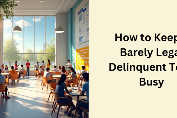 How to Keep a Barely Legal Delinquent Teen Busy