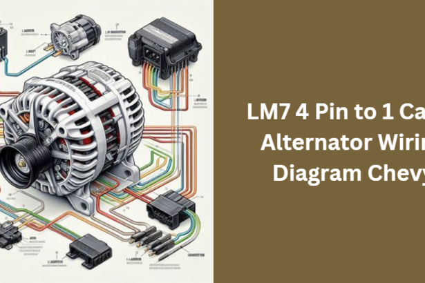 LM7 4 Pin to 1 Cable Alternator Wiring Diagram Chevy