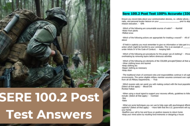 SERE 100.2 Post Test Answers