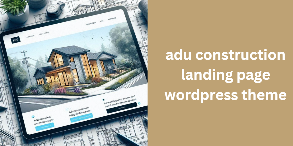 adu construction landing page wordpress theme