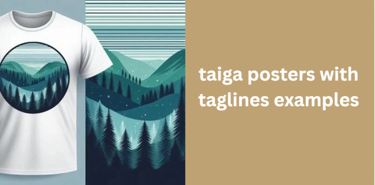 taiga posters with taglines examples