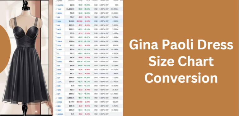 Gina Paoli Dress Size Chart Conversion: The Ultimate Guide to a Perfect Fit