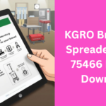 KGRO Broadcast Spreader Model 75466 Manual Download