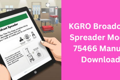 KGRO Broadcast Spreader Model 75466 Manual Download