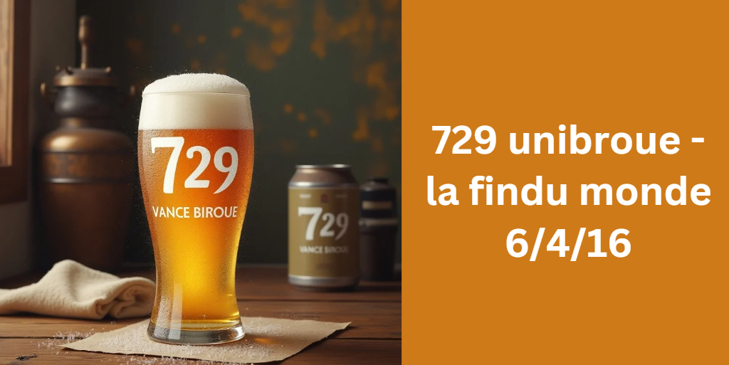 729 unibroue - la findu monde 6/4/16