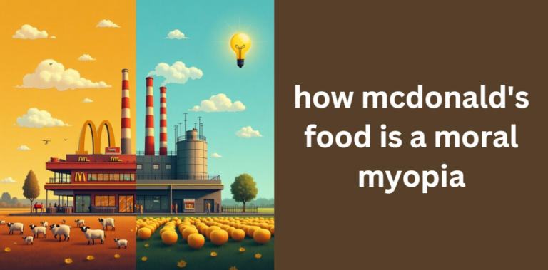 how mcdonald's food is a moral myopia